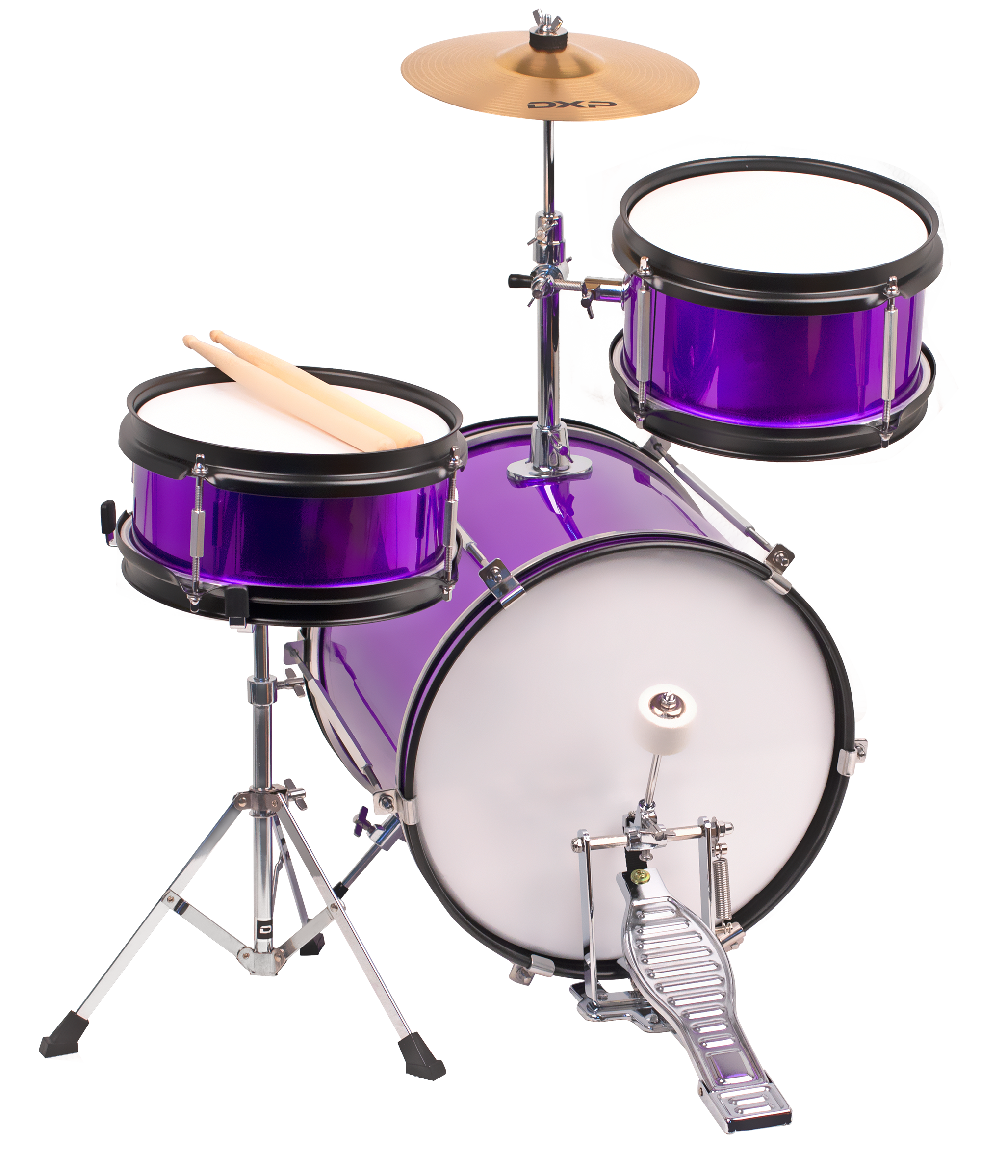 DXP Junior Series 3-piece Drum Kit - Metallic Purple (TXJ3PL)