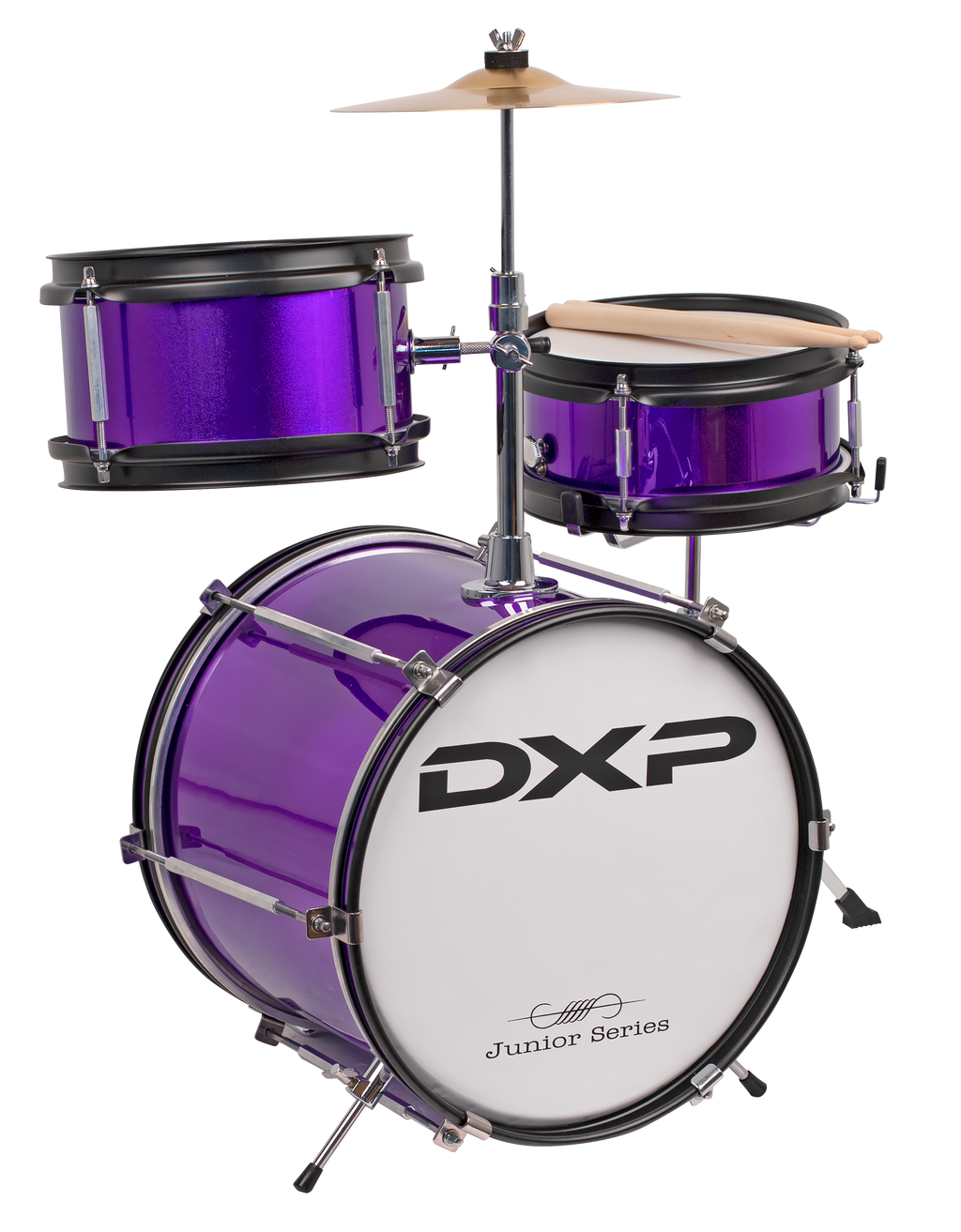 DXP Junior Series 3-piece Drum Kit - Metallic Purple (TXJ3PL)