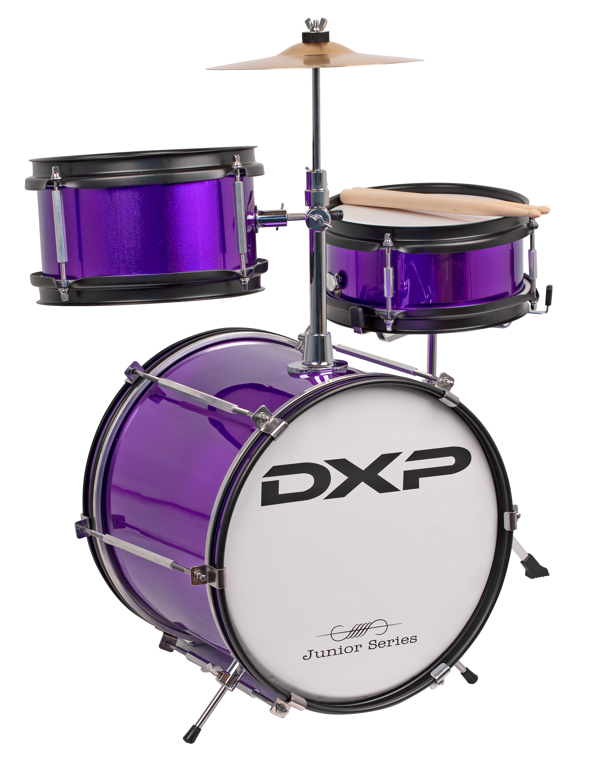 DXP Junior Series 3-piece Drum Kit - Metallic Purple (TXJ3PL)
