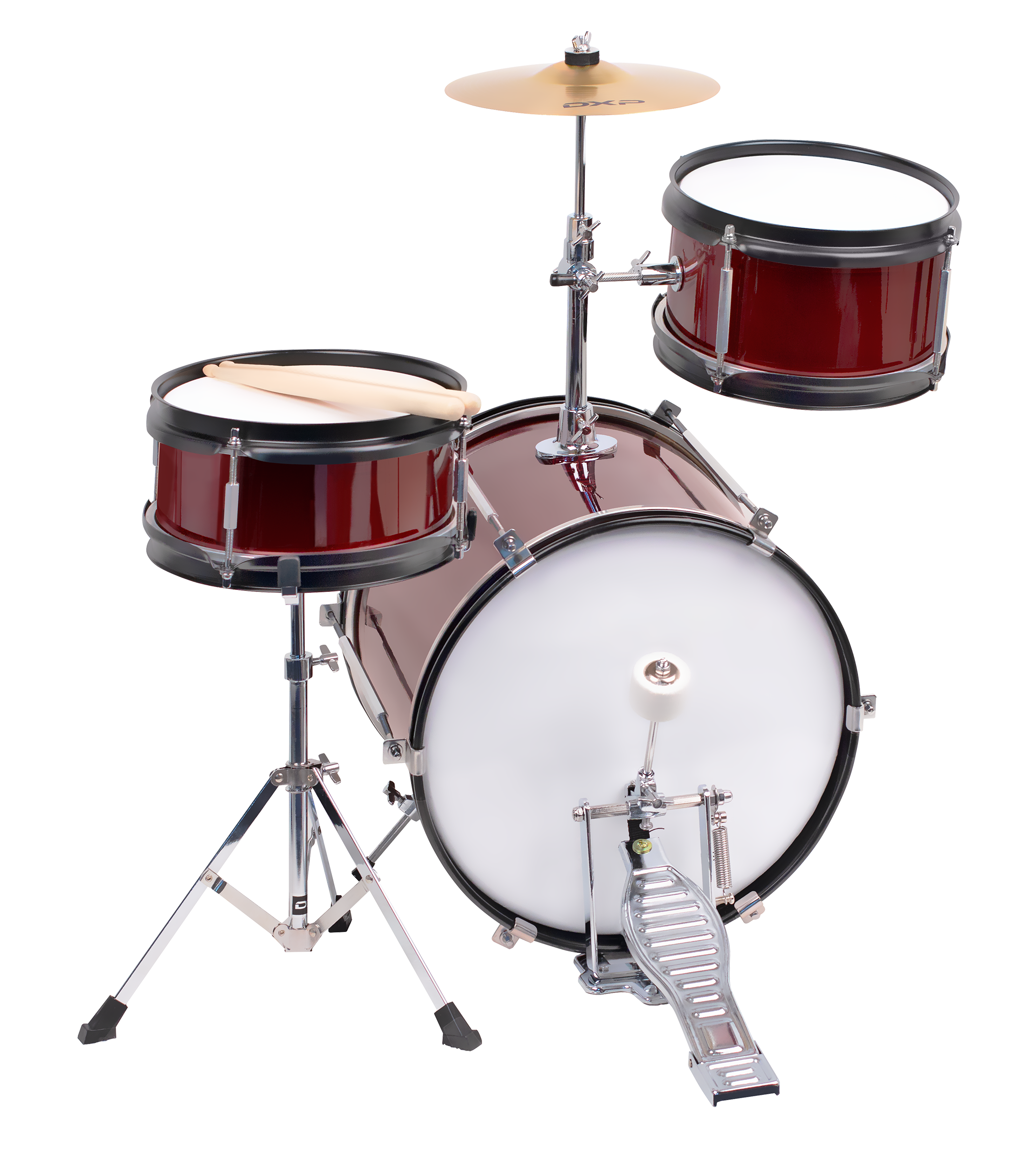 DXP Junior Series 3-piece Drum Kit - Wine Red (TXJ3WR)