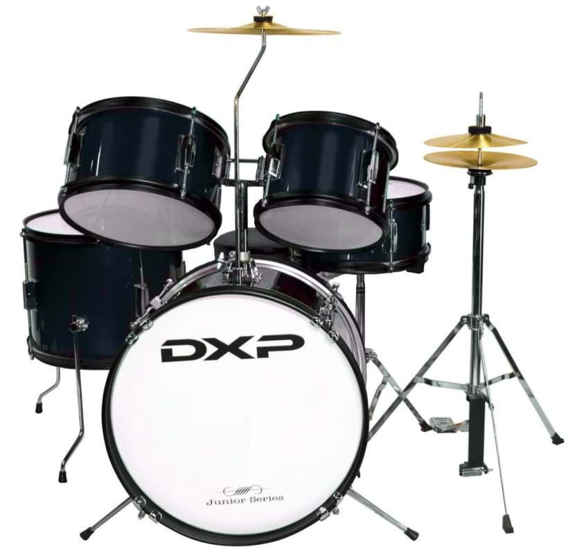 DXP Junior Series 16/8/10/12+8S 5pc Drum Kit with Hardware in Black