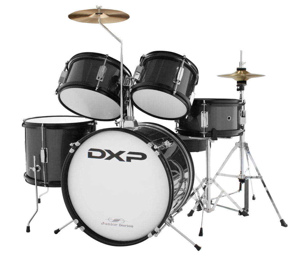 DXP Junior Series 16/8/10/12+8S 5pc Drum Kit with Hardware in Black