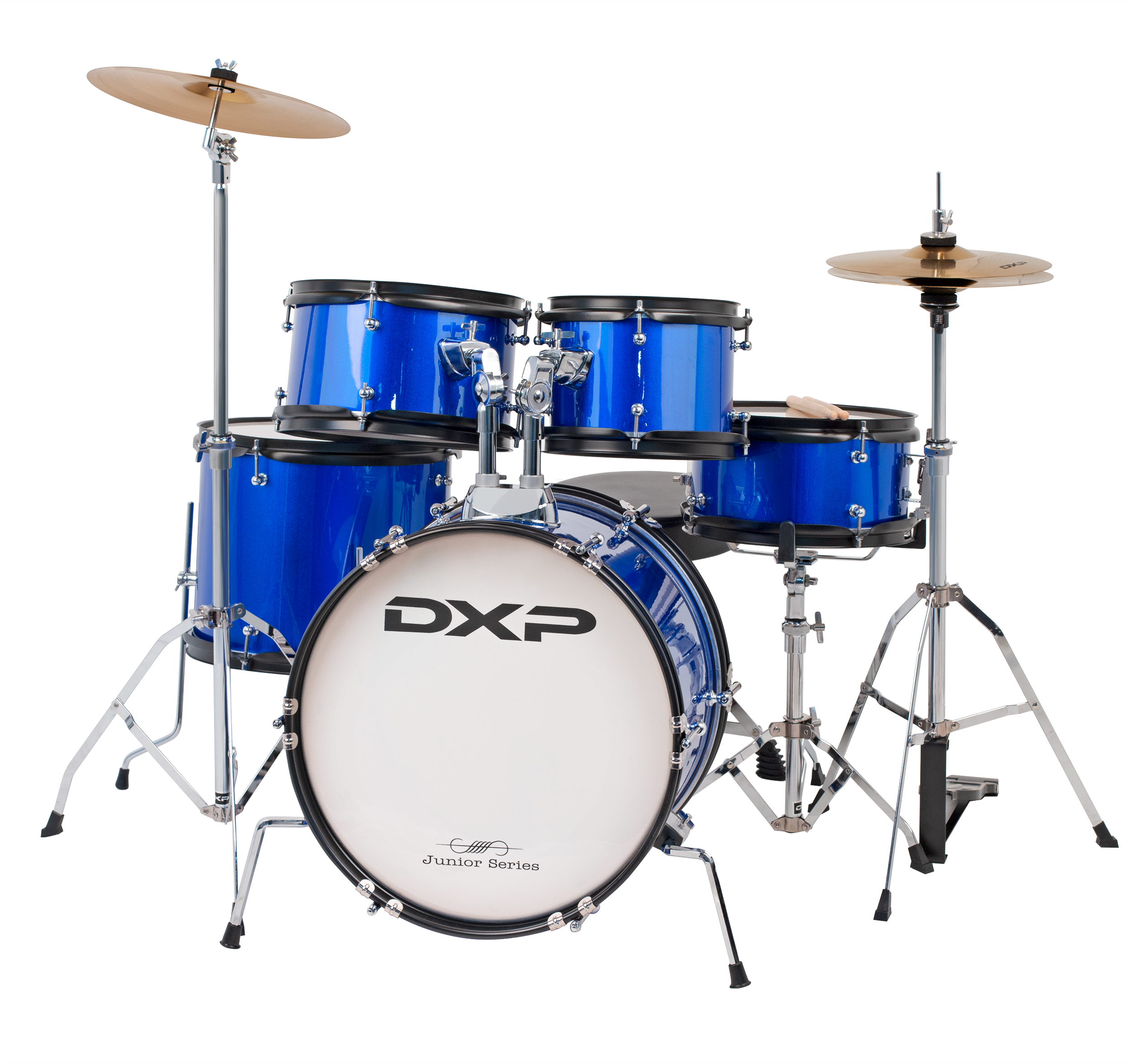 DXP TXJ7MBL Junior Series 5-piece Drum Kit in Midnight Blue