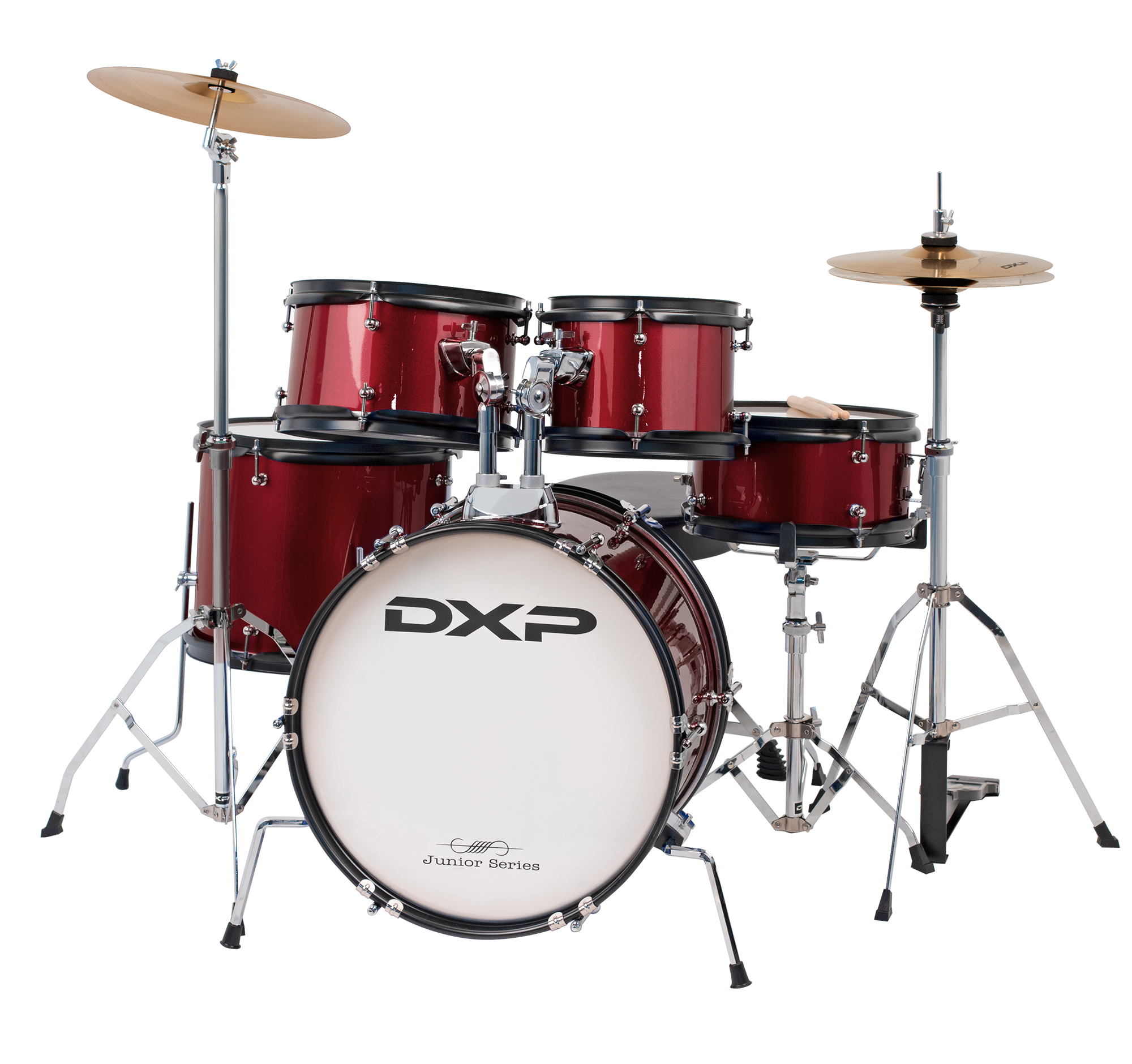 DXP TXJ7WR Junior Series 5-piece Drum Kit in Wine Red
