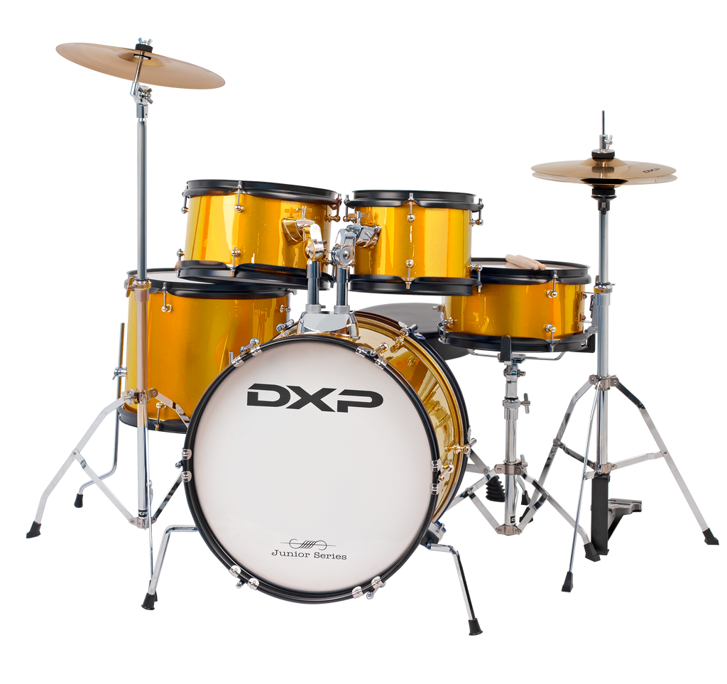 DXP TXJ7 Junior Series 5-Piece Drum Kit - Gold Sparkle (TXJ7GS)