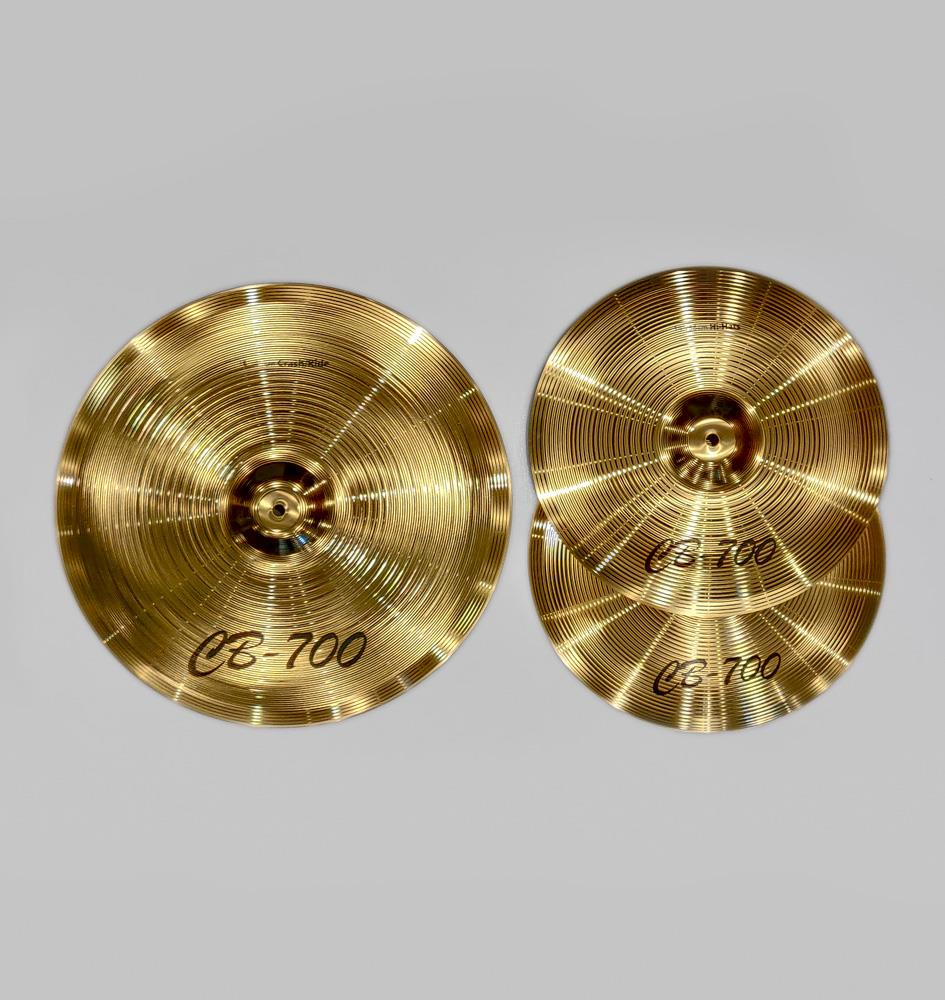 DXP Fusion 20 Series 20/10/12/14+14S 5pc Drum Kit Bundle with Throne and Cymbal Pack - Candy Apple Sparkle