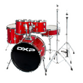 DXP Fusion 20 Series 20/10/12/14+14S 5pc Drum Kit Bundle with Throne and Cymbal Pack - Candy Apple Sparkle
