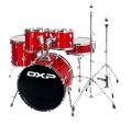 DXP Fusion 20 Series 20/10/12/14+14S 5pc Drum Kit - Candy Apple Sparkle
