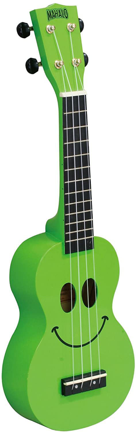 Mahalo Art Series Smiley Face Ukulele - Green