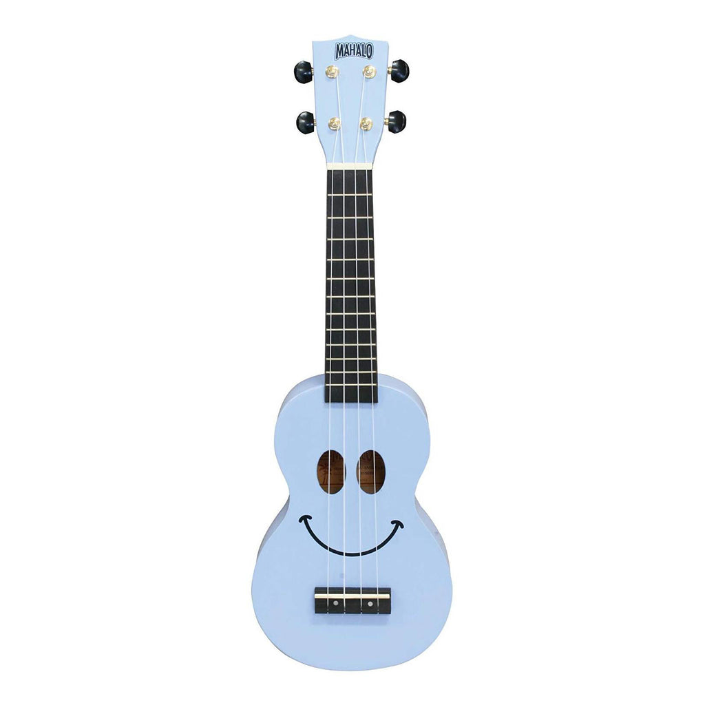 Mahalo Art Series Smiley Face Ukulele - Light Blue