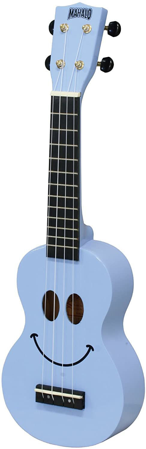 Mahalo Art Series Smiley Face Ukulele - Light Blue