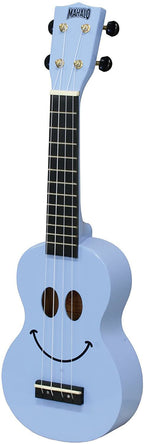 Mahalo Art Series Smiley Face Ukulele - Light Blue