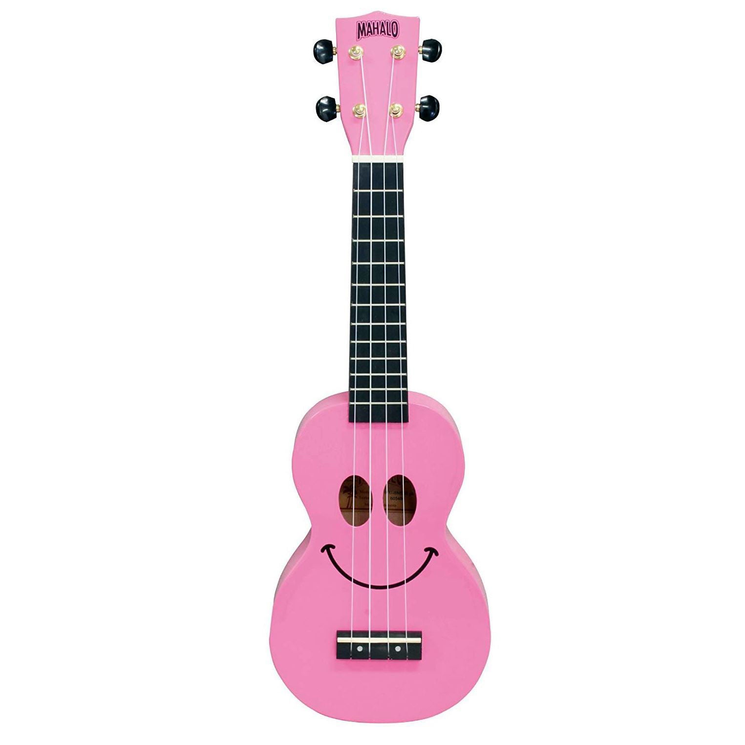 Mahalo Art Series Smiley Face Ukulele - Pink