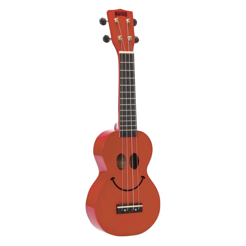 Mahalo Art Series Smiley Face Ukulele - Red