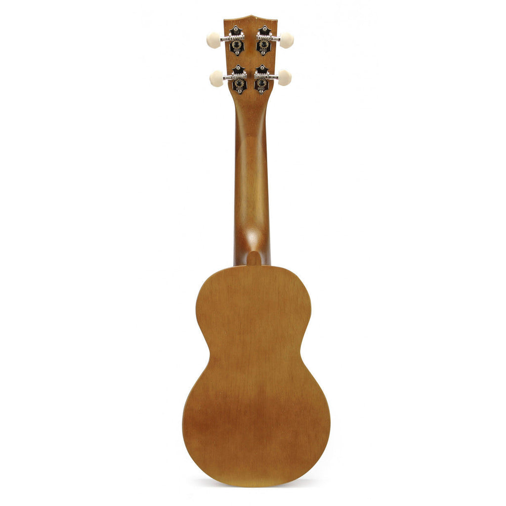 Mahalo Art Series Smiley Face Ukulele - Transparent Brown