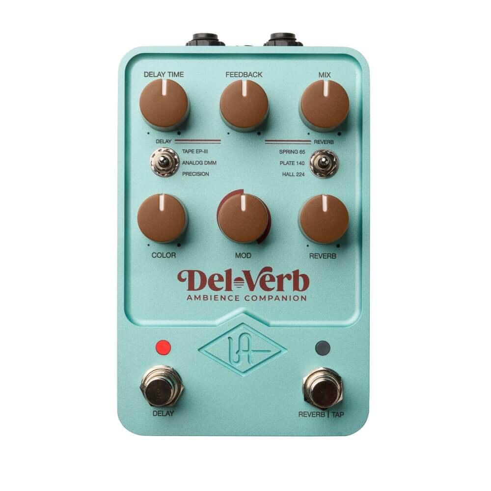 Universal Audio UAFX Del-Verb Ambience Companion Delay and Reverb Guitar Effects Pedal