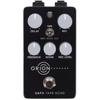 Universal Audio UAFX Orion Tape Echo guitar effects pedal with vintage tape delay controls and sleek black design.