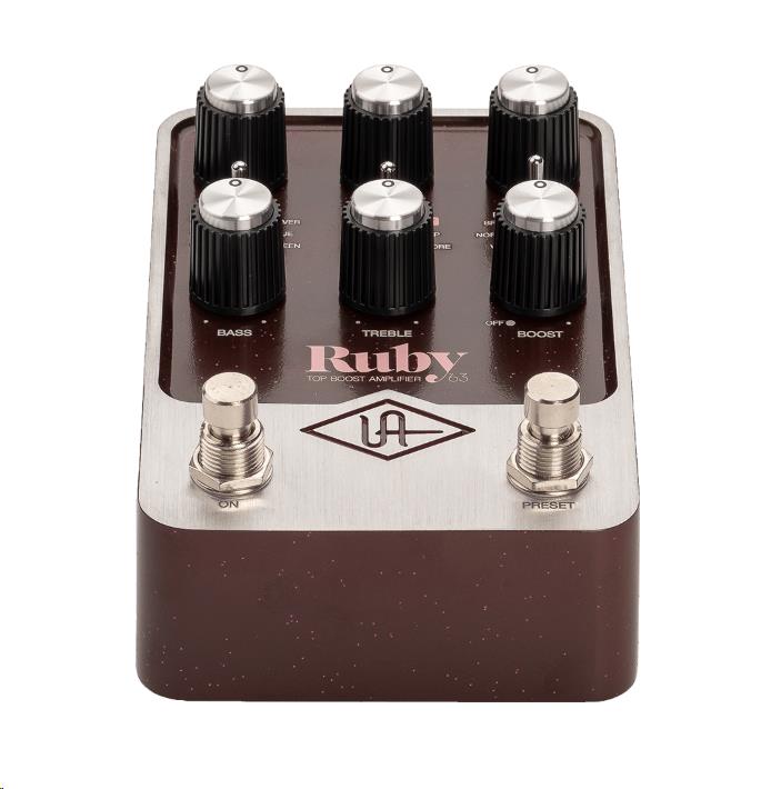 Universal Audio UAFX Ruby '63 Top Boost Amplifier Guitar Effects Pedal