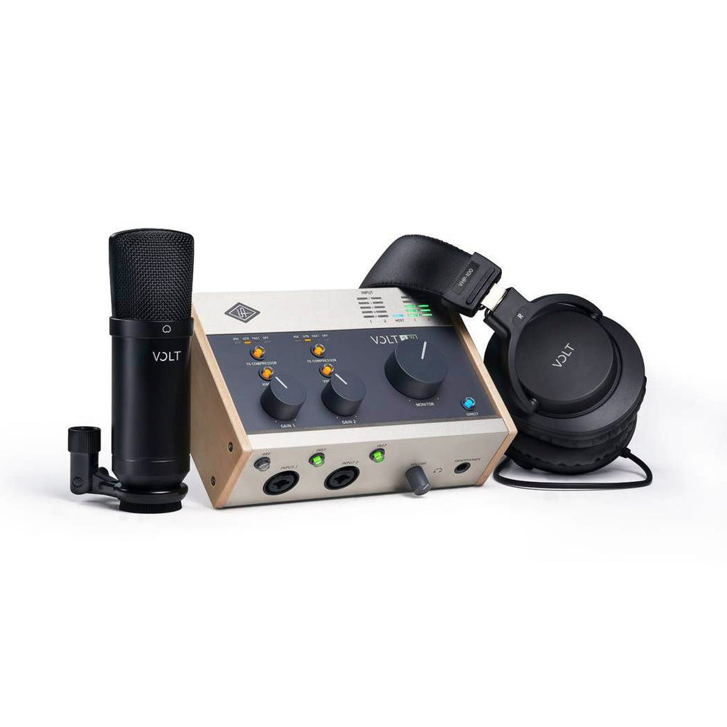 Universal Audio Volt 276 Studio Pack 2-in 2-out USB 2.0 Audio Interface with Condenser Mic and Headphones