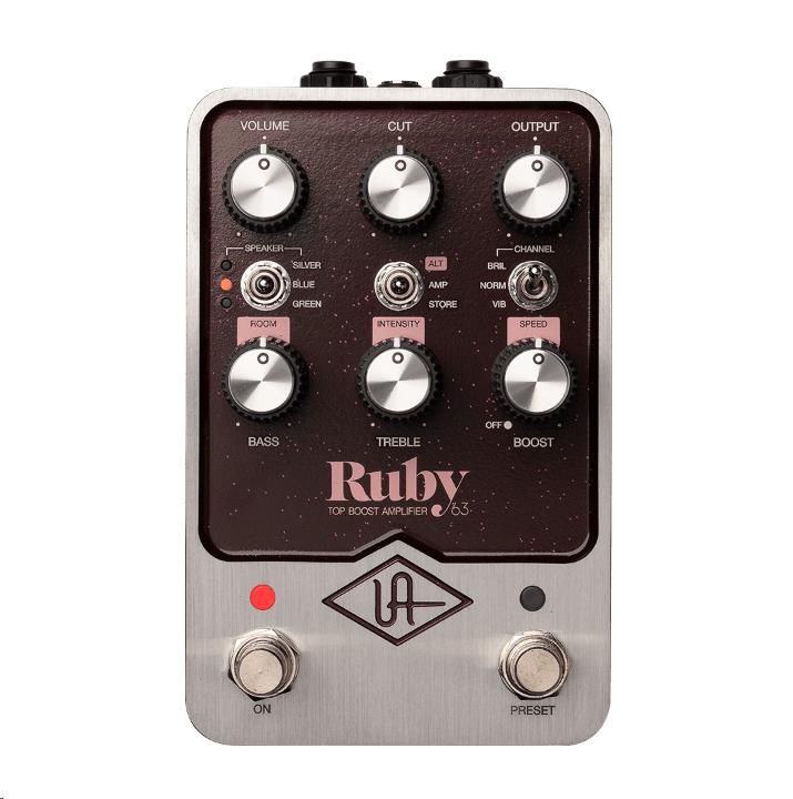 Universal Audio UAFX Ruby '63 Top Boost Amplifier Guitar Effects Pedal