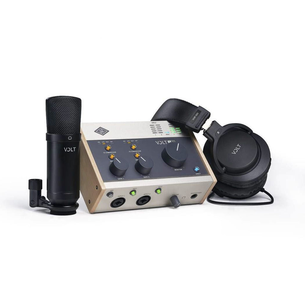 Universal Audio Volt 276 Studio Pack 2-in 2-out USB 2.0 Audio Interface with Condenser Mic and Headphones