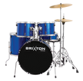 Brixton UBX25 22/12/13/16+14S Rock Drum Kit with Hardware - Metallic Blue