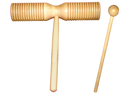 Mano Percussion UE53 Double Ended Guiro Wood Tone Block