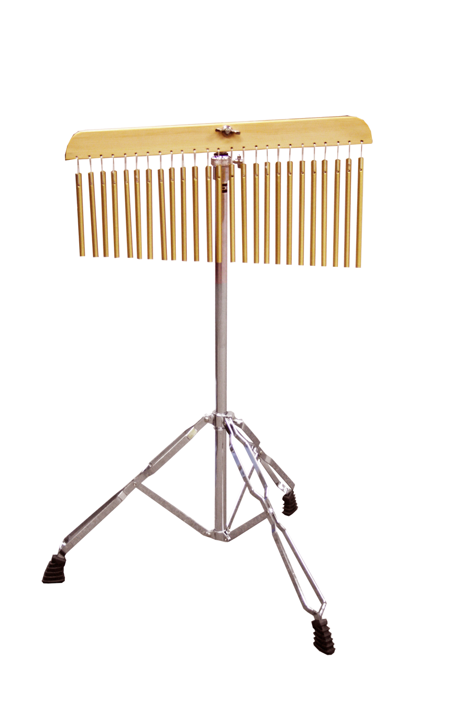 DXP UE638 25-bar chime bar set with stand, hand percussion instrument with metal bars arranged in a row for musical performance