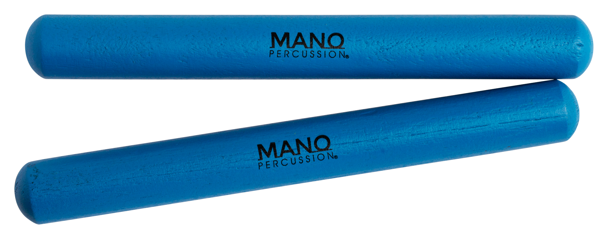 Mano Percussion UE787BL 7inch Coloured Hardwood Claves - Blue