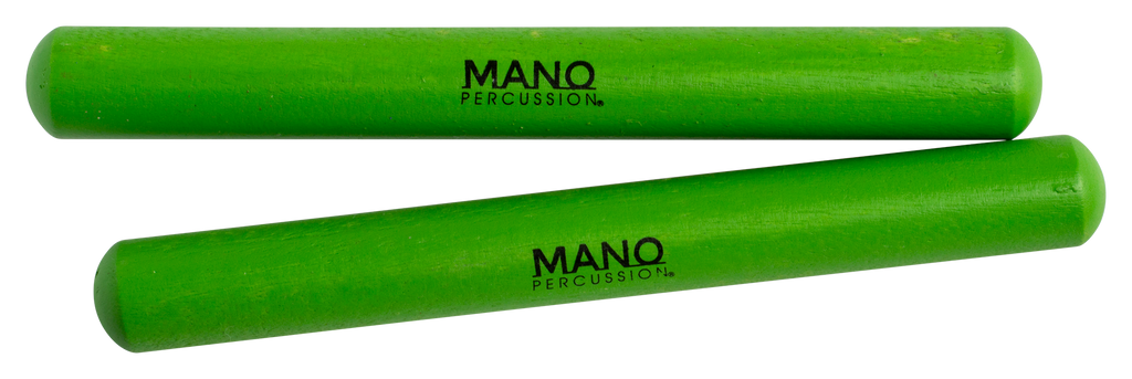 Mano Percussion UE787GR 7inch Coloured Hardwood Claves - Green