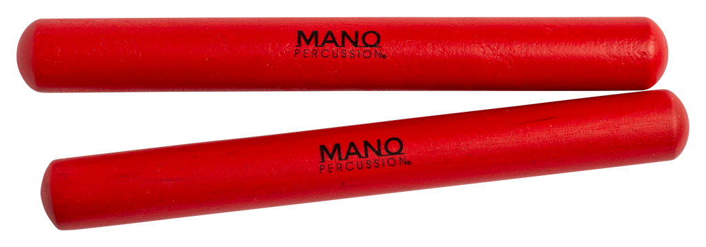 Mano Percussion UE787RD 7inch Coloured Hardwood Claves - Red