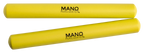 Mano Percussion UE787YL 7inch Coloured Hardwood Claves - Yellow