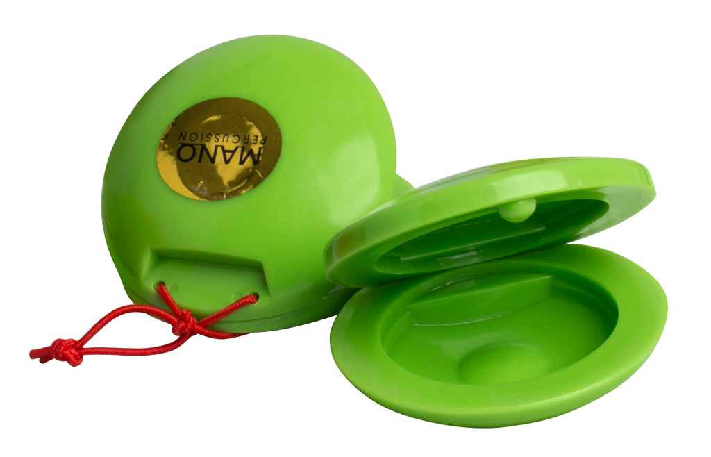 Mano Percussion Plastic Castanets - Green