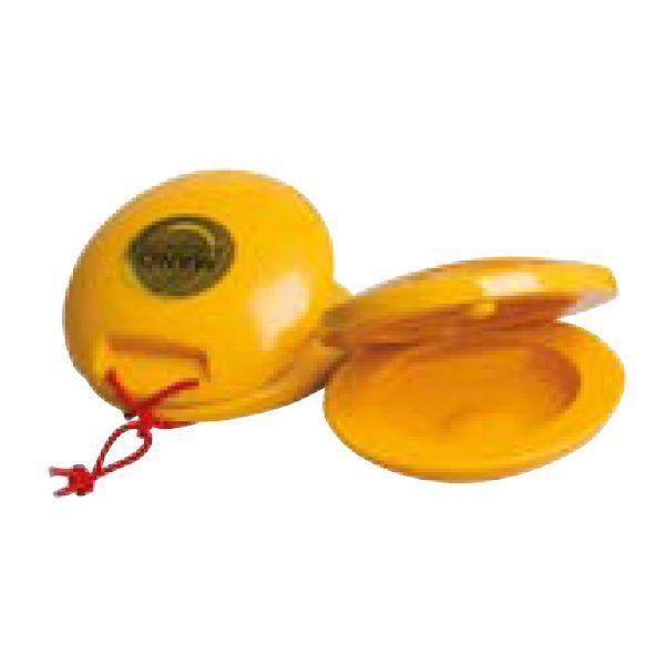 Mano Percussion Plastic Castanets - Yellow
