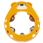 Mano Percussion UE846 8in Bear Shaped Tambourine in Orange