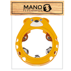 Mano Percussion UE846 8in Bear Shaped Tambourine in Orange