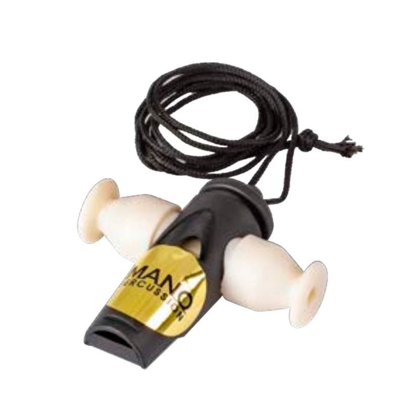 Mano Percussion UE852 Tri-Tone Whistle in Black & White