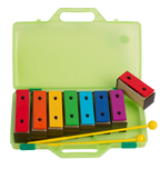 Mano Percussion UE857L 8 Large Chime Bar Set with wooden mallets, hand percussion instrument for musical performances