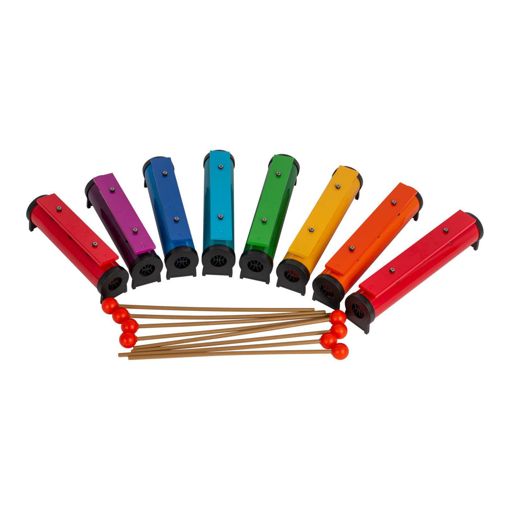 Mano Percussion UE858 Alto 8 Coloured Chime Bar Set