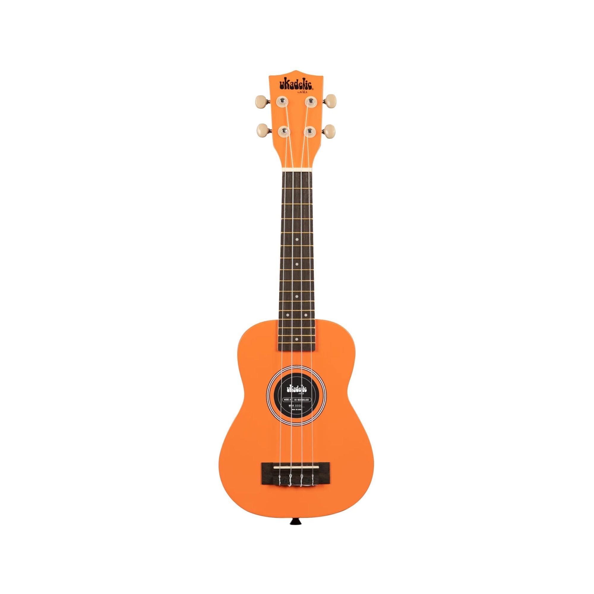 Ukadelic by KALA Solid Colour Ukulele in Marmalade