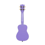 Kala Ukadelic Soprano Ukulele in ultraviolet finish, showcasing the colorful body and traditional ukulele shape.