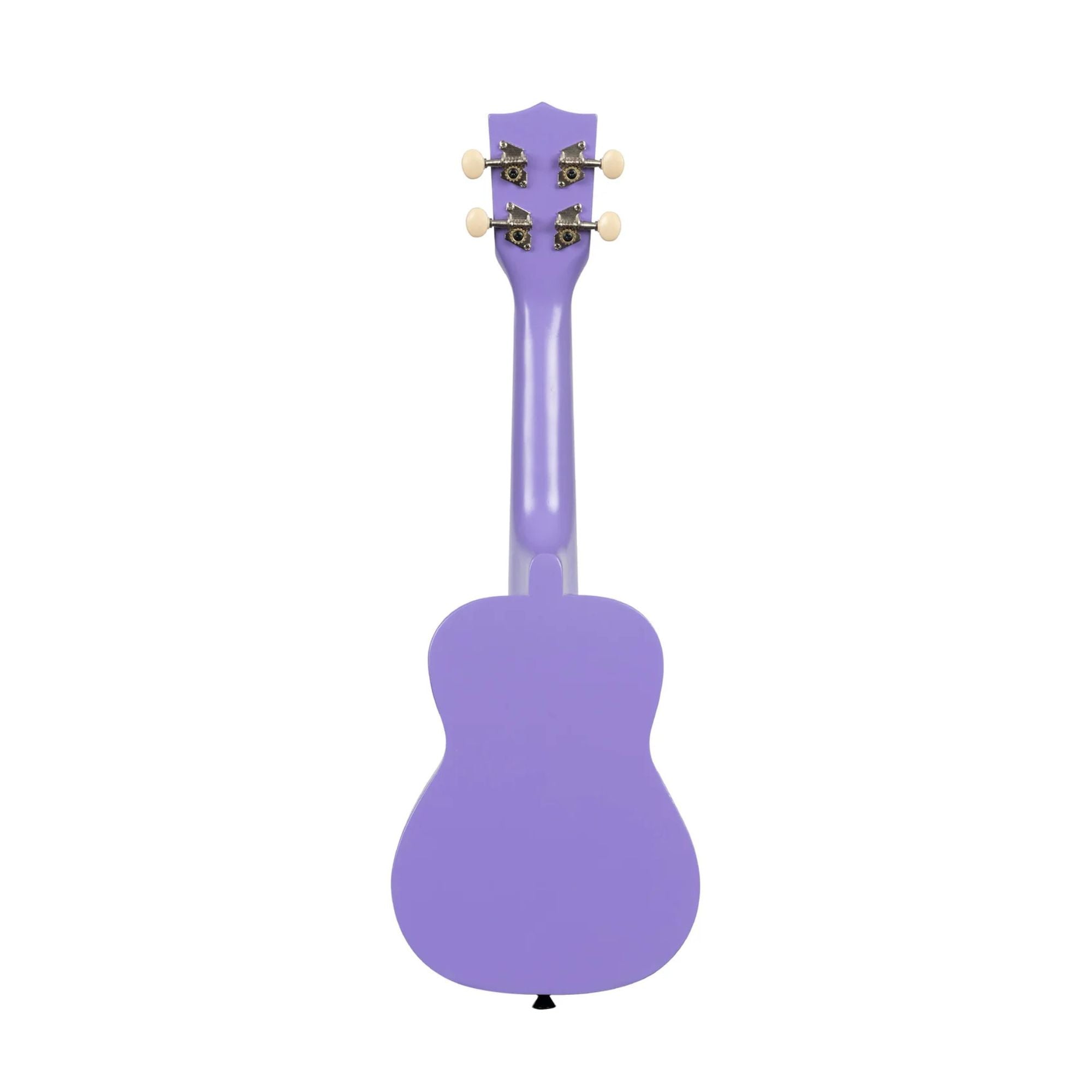 Kala Ukadelic Soprano Ukulele in ultraviolet finish, showcasing the colorful body and traditional ukulele shape.