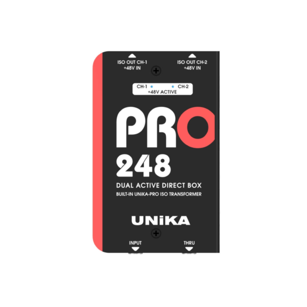 UNIKA PRO 248 Dual-Channel Active DI Box with Isolation Transformer