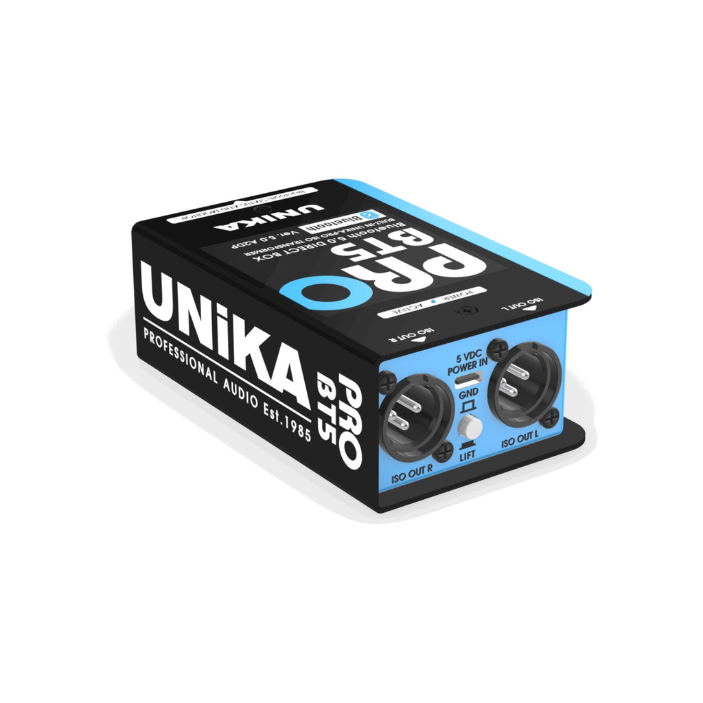 UNIKA PRO BT5 Bluetooth 5.0 DI Box with Isolation Transformer