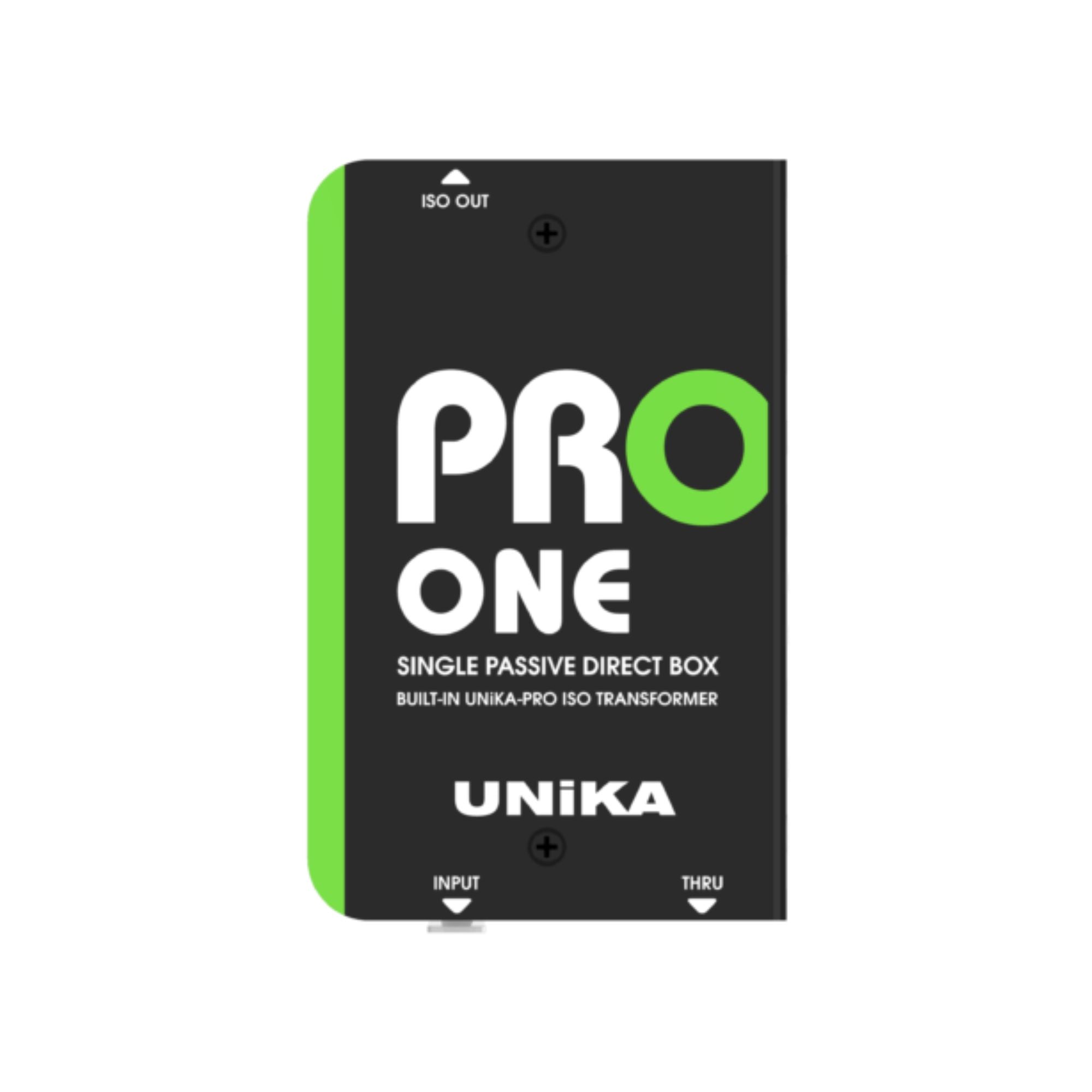 UNIKA PRO ONE Passive DI Box with Isolation Transformer