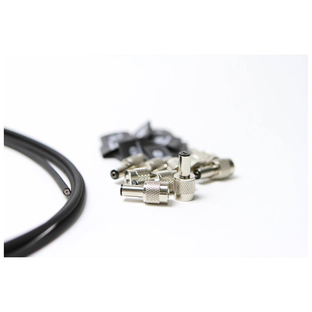 3 Monkeys DC Pedal Kit (10 Plugs & 10ft Cable) in Black