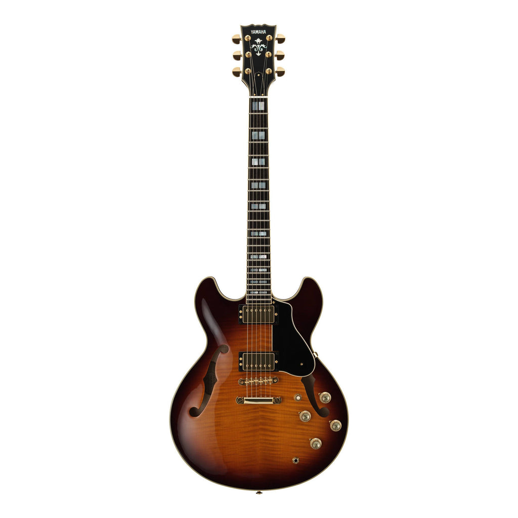 Yamaha SA2200 Semi-Hollow Body Electric Guitar in Brown Sunburst
