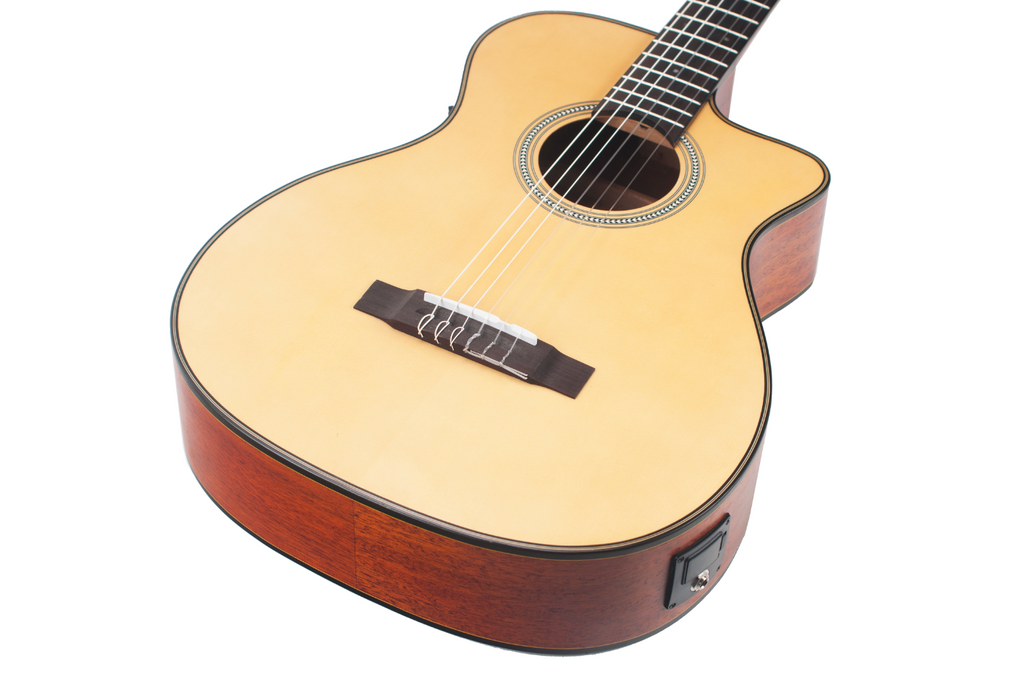 Valencia VA434CE Full Size Classical Guitar with Pickup in Natural Satin