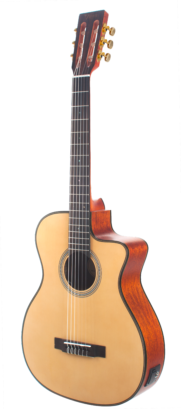 Valencia VA434CE Full Size Classical Guitar with Pickup in Natural Satin