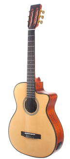 Valencia VA434CE Full Size Classical Guitar with Pickup in Natural Satin